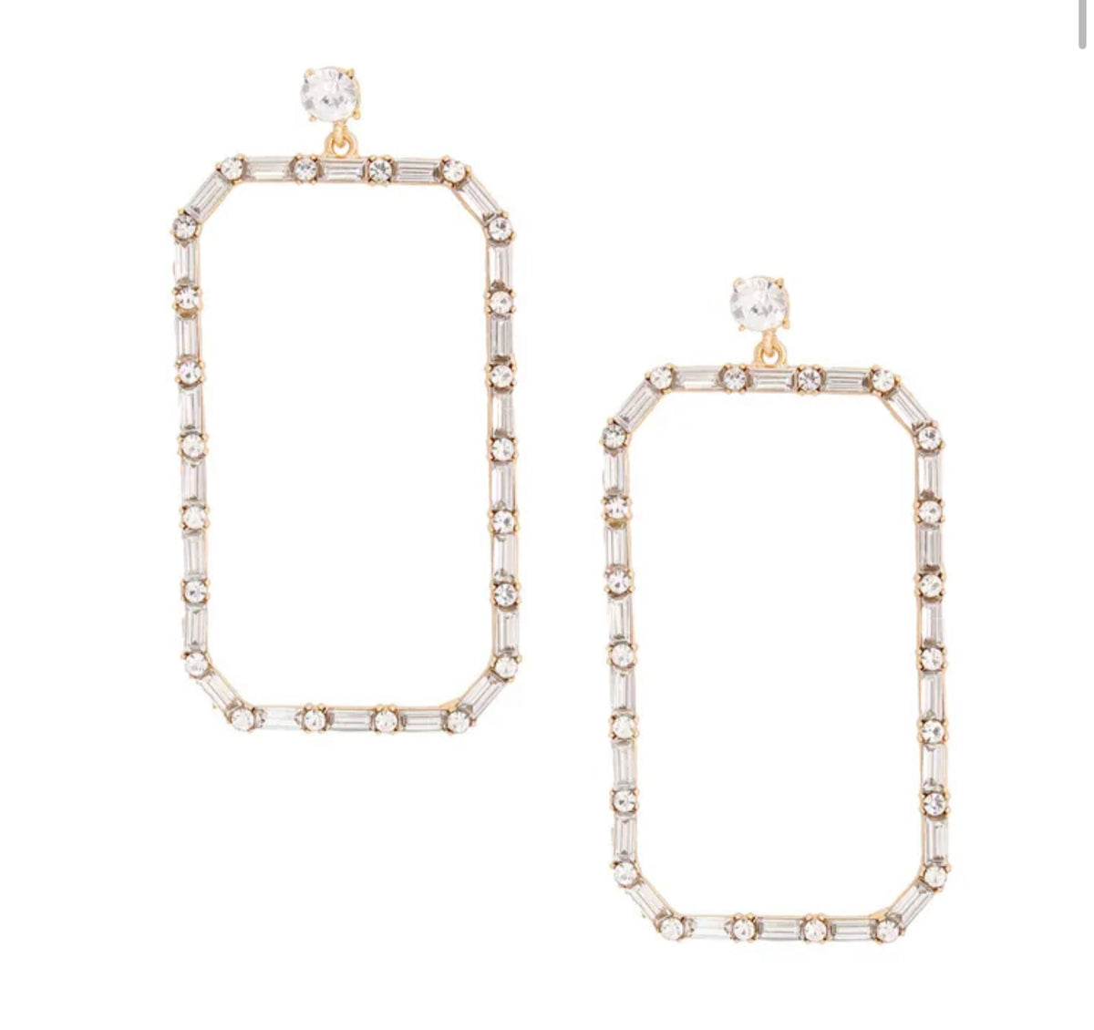 Shine Bright Rectangle Earrings