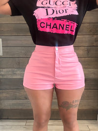 Hot Gurl Pleather Shorts
