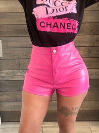 Hot Gurl Pleather Shorts